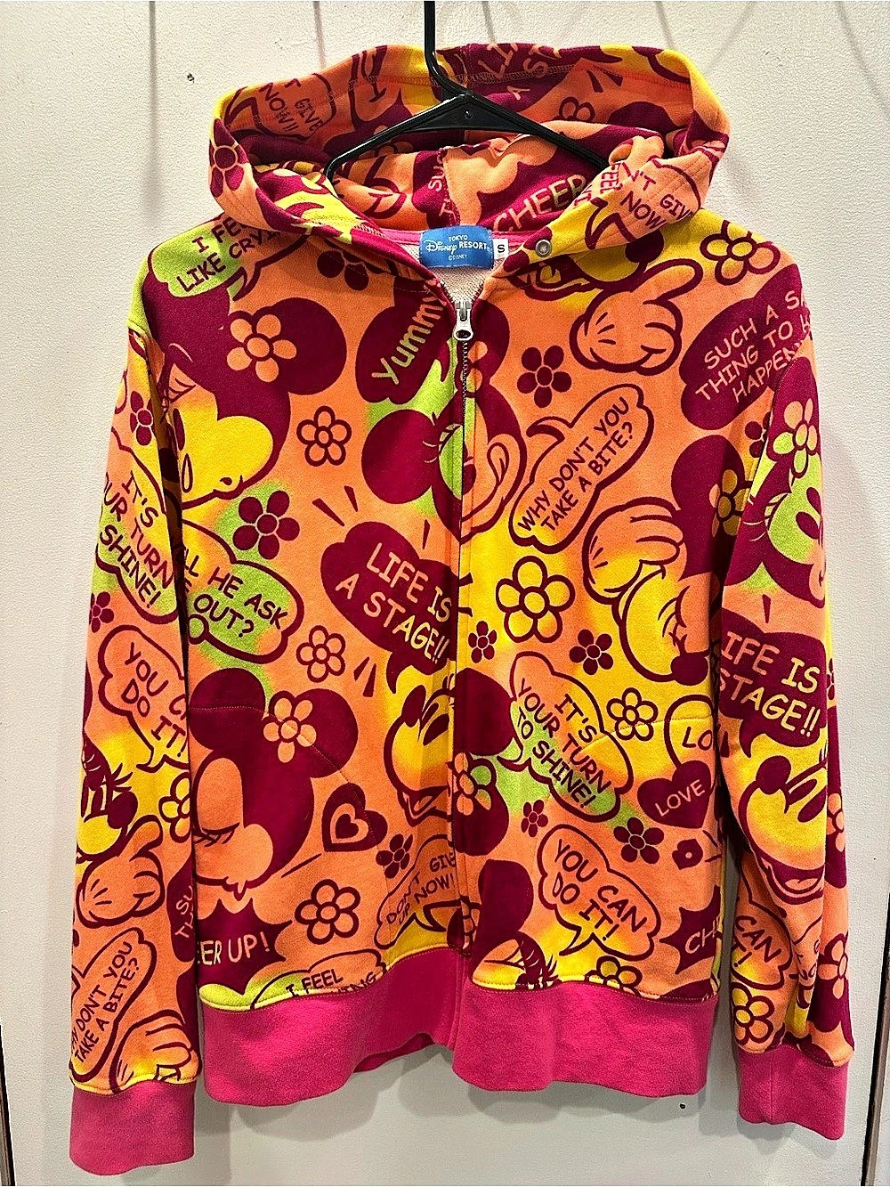 Disney Tokyo Resort Minnie Mouse hoodie Size Small